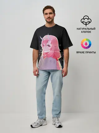 Мужская футболка оверсайз / Аниме Слизь