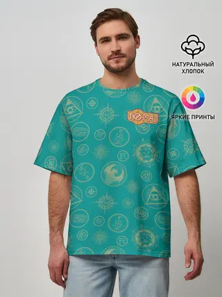 Мужская футболка оверсайз / No maj