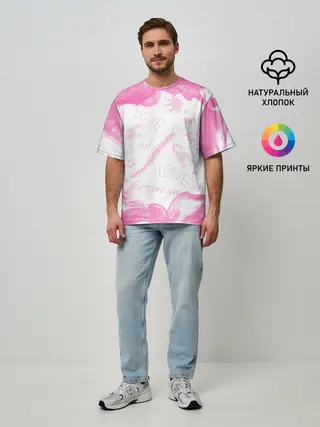 Мужская футболка оверсайз / LIL PEEP / ЛИЛ ПИП