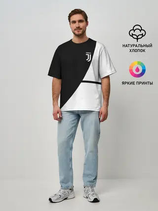 Мужская футболка оверсайз / JUVENTUS / ЮВЕНТУС