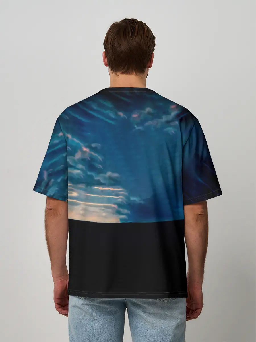 Мужская футболка оверсайз / Deep Purple - Stormbringer