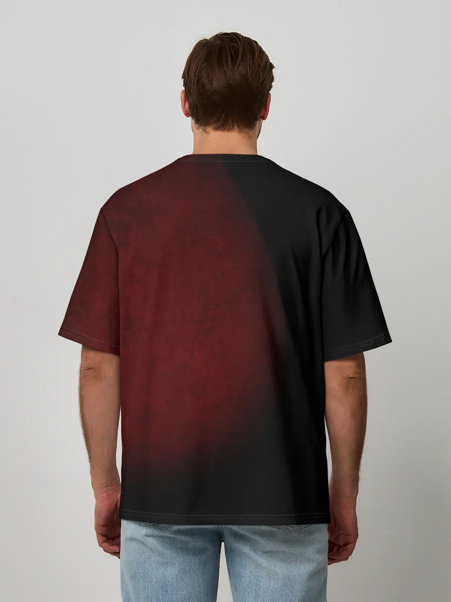 Мужская футболка оверсайз / Тень клоуна КиШ