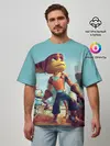 Мужская футболка оверсайз / Ratchet and Clank