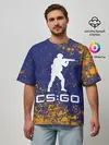Мужская футболка оверсайз / CS GO | КС ГО