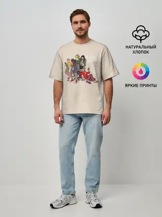 Мужская футболка оверсайз / Конь БоДжек