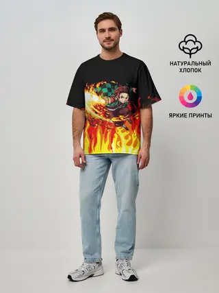 Мужская футболка оверсайз / ТАНДЖИРО