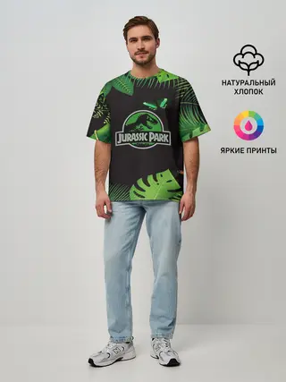 Мужская футболка оверсайз / Мир юрского периода