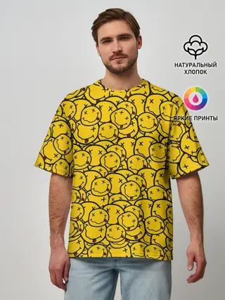 Мужская футболка оверсайз / NIRVANA