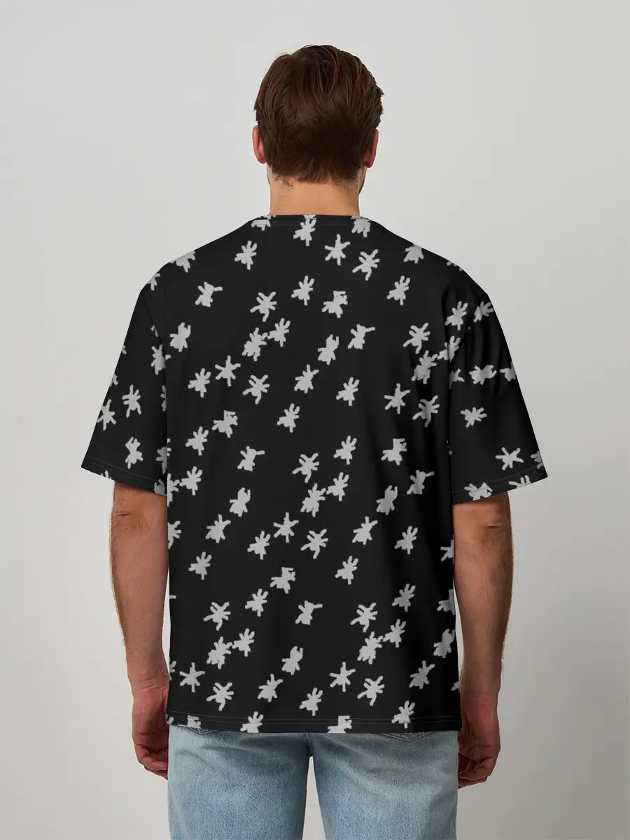 Мужская футболка оверсайз / Муравьи