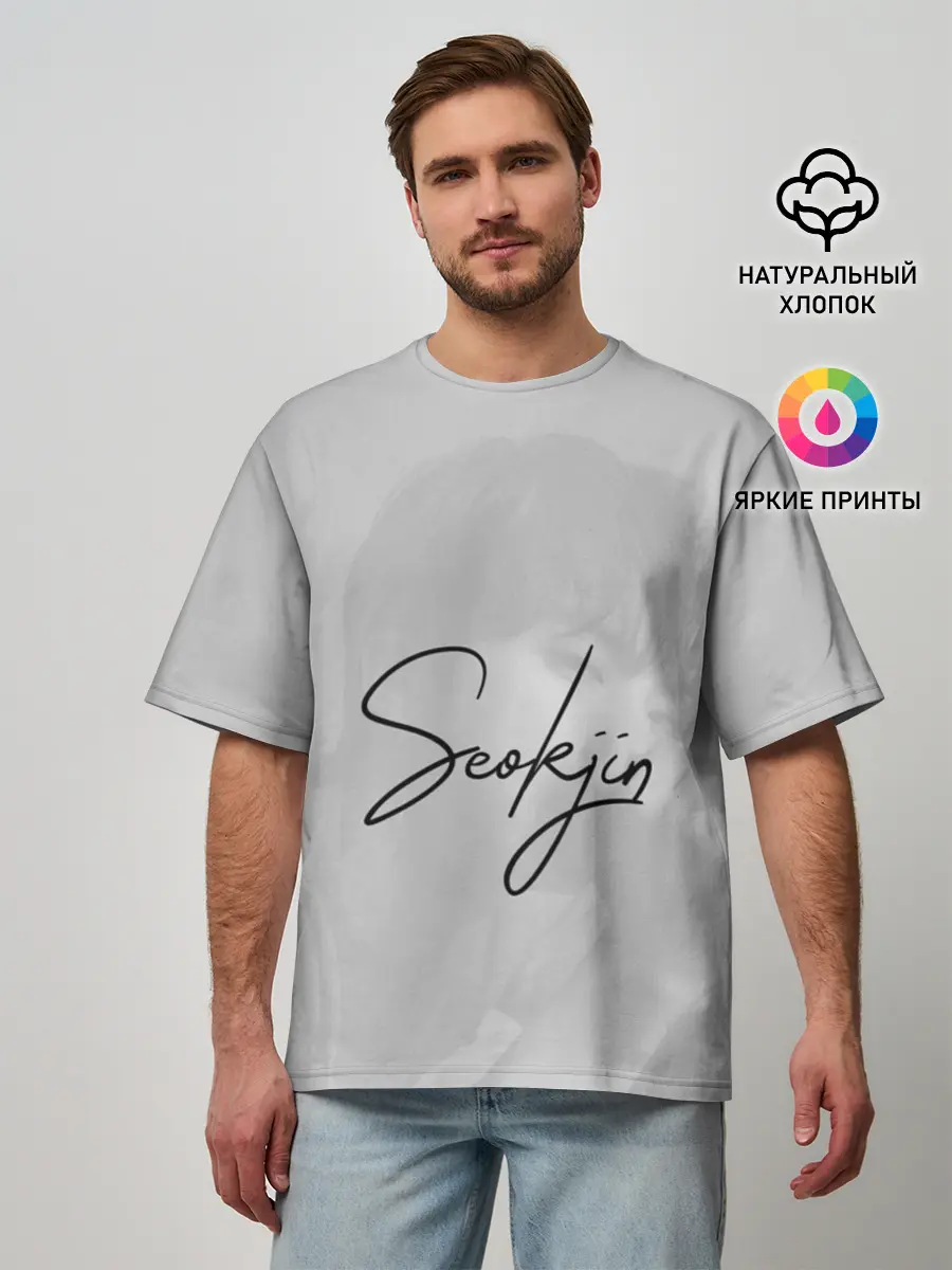 Мужская футболка оверсайз / BTS Kim SeokJin