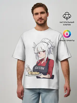 Мужская футболка оверсайз / Helltaker