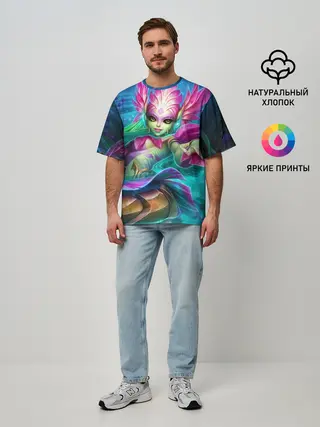 Мужская футболка оверсайз / Nami | League of Legends