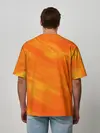 Мужская футболка оверсайз / ОРАНЖЕВАЯ КРАСКА