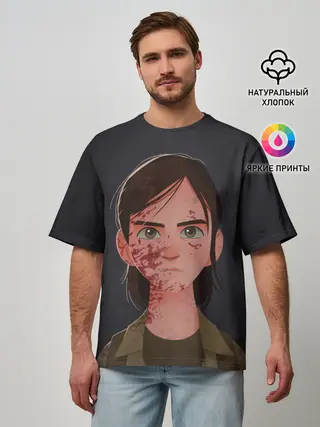 Мужская футболка оверсайз / Элли в крови