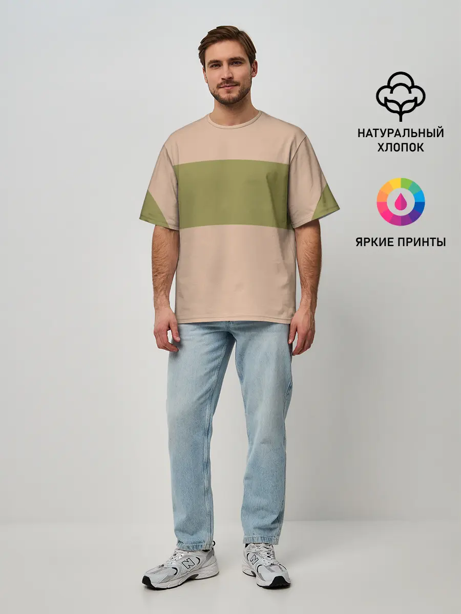 Мужская футболка оверсайз / Свитер Тихиро