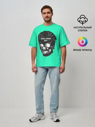 Мужская футболка оверсайз / Tunnel Snakes