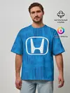 Мужская футболка оверсайз / Honda sport color