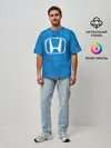Мужская футболка оверсайз / Honda sport color