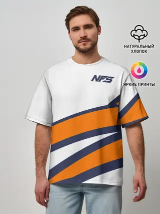 Мужская футболка оверсайз / Need for Speed