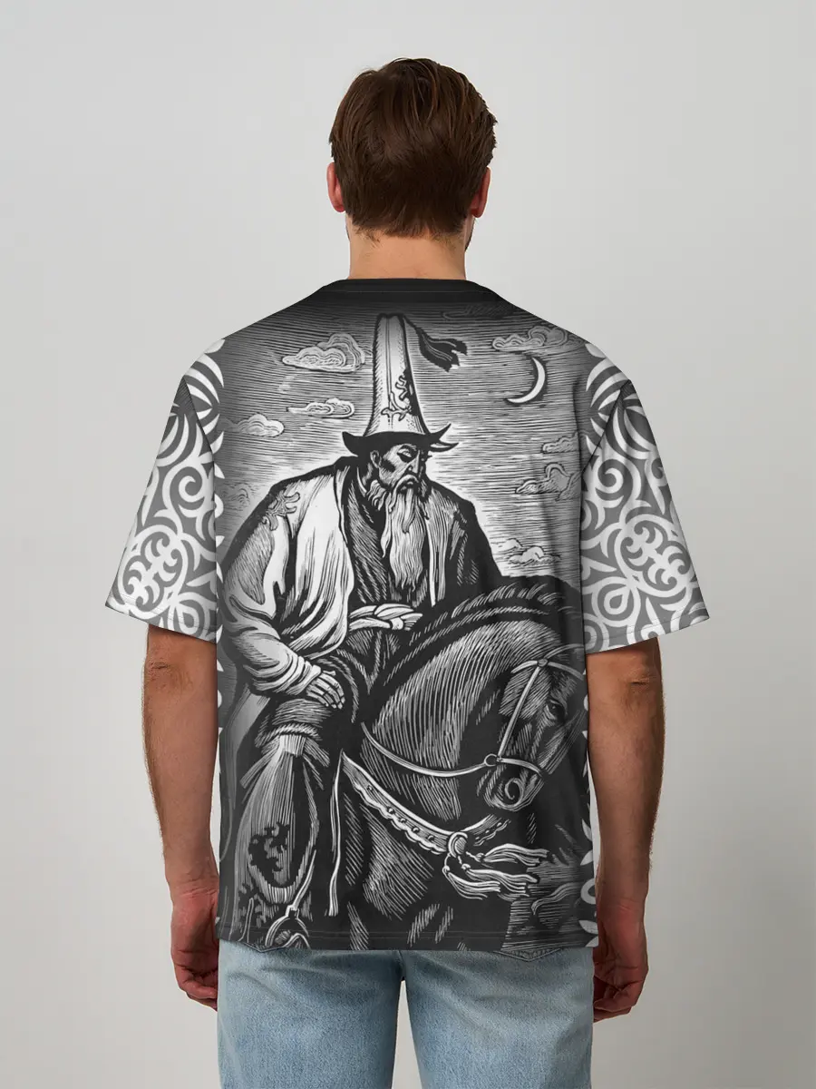 Мужская футболка оверсайз / Бакай - Манас