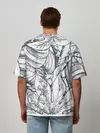 Мужская футболка оверсайз / Тропические листья