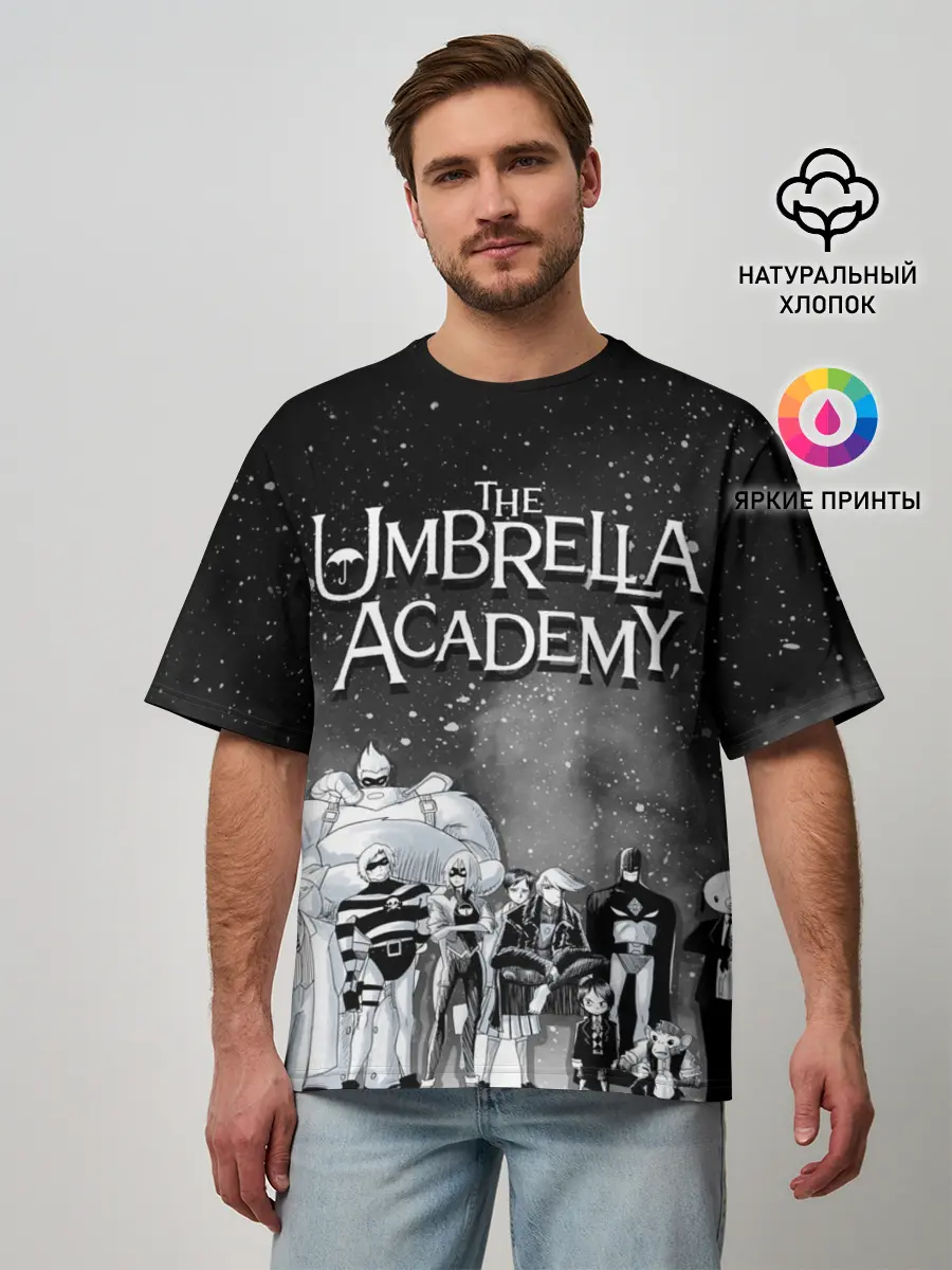 Мужская футболка оверсайз / The Umbrella Academy