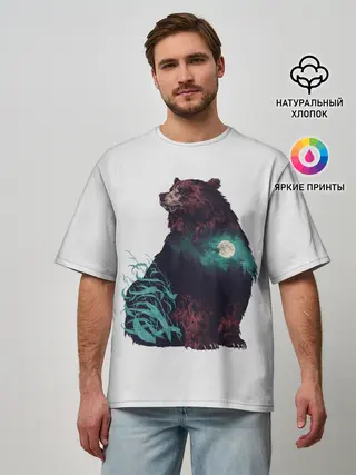 Мужская футболка оверсайз / Дух природы