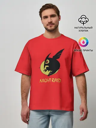 Мужская футболка оверсайз / Ночной рейд