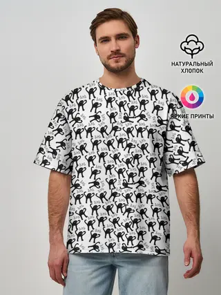 Мужская футболка оверсайз / ЪУЪ