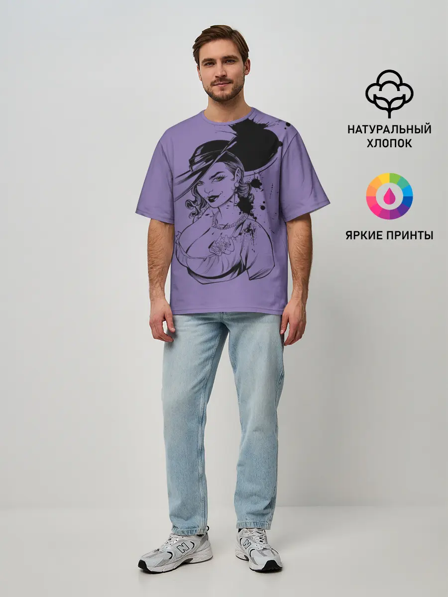 Мужская футболка оверсайз / village resident evil