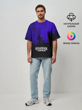 Мужская футболка оверсайз / Очень странные дела