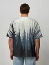 Мужская футболка оверсайз / Лес