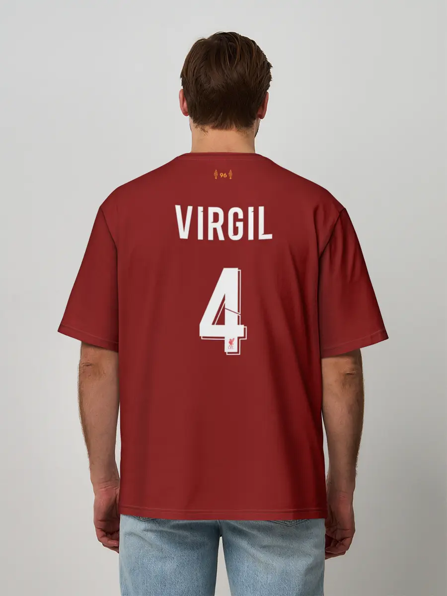 Мужская футболка оверсайз / Virgil van Dijk 19-20 форма