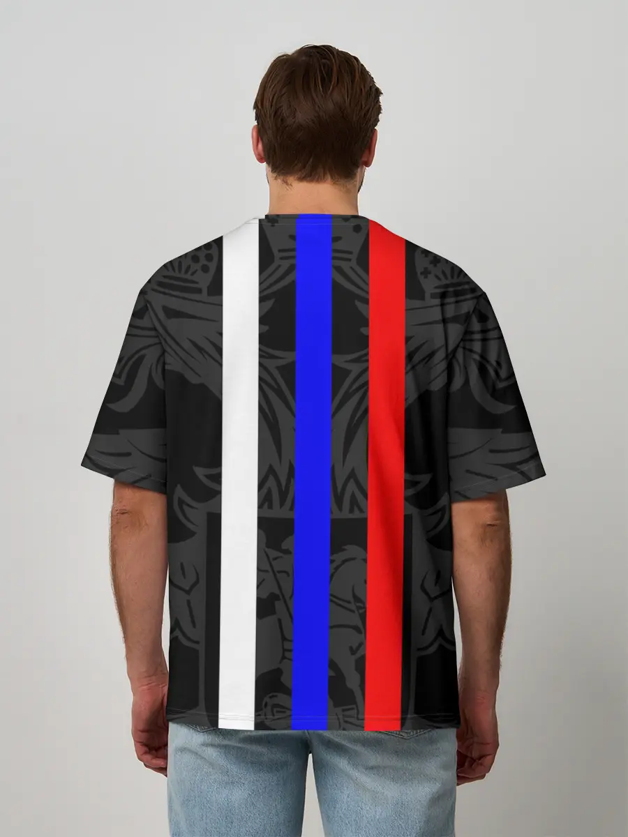 Мужская футболка оверсайз / РОССИЯ