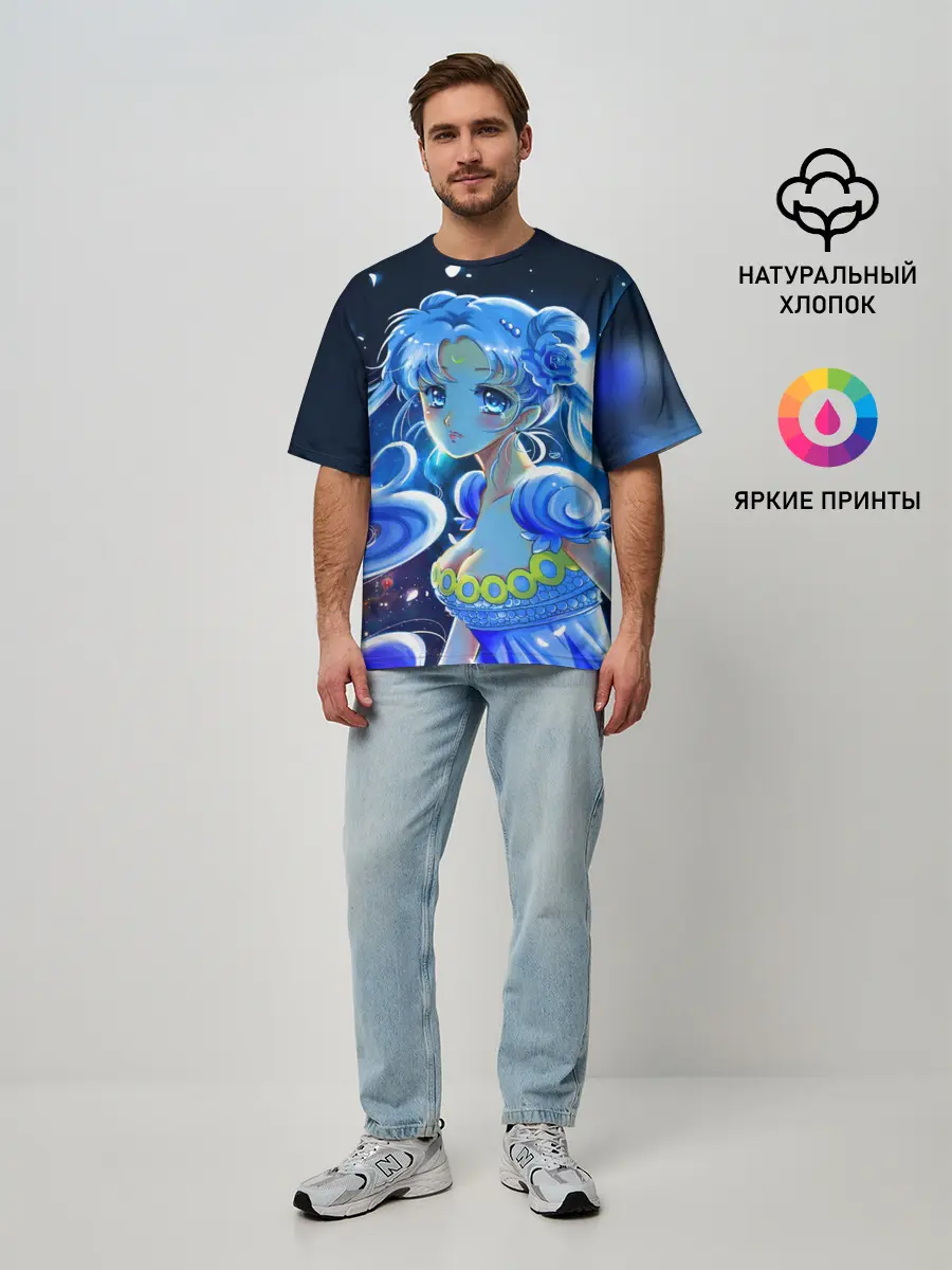 Мужская футболка оверсайз / СЕЙЛОР МУН