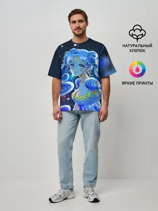 Мужская футболка оверсайз / СЕЙЛОР МУН