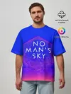 Мужская футболка оверсайз / NO MANS SKY