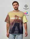 Мужская футболка оверсайз / FREEFIRE | БЕЙСЕР