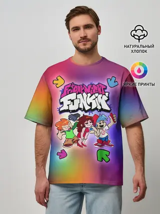 Мужская футболка оверсайз / Friday Night Funkin