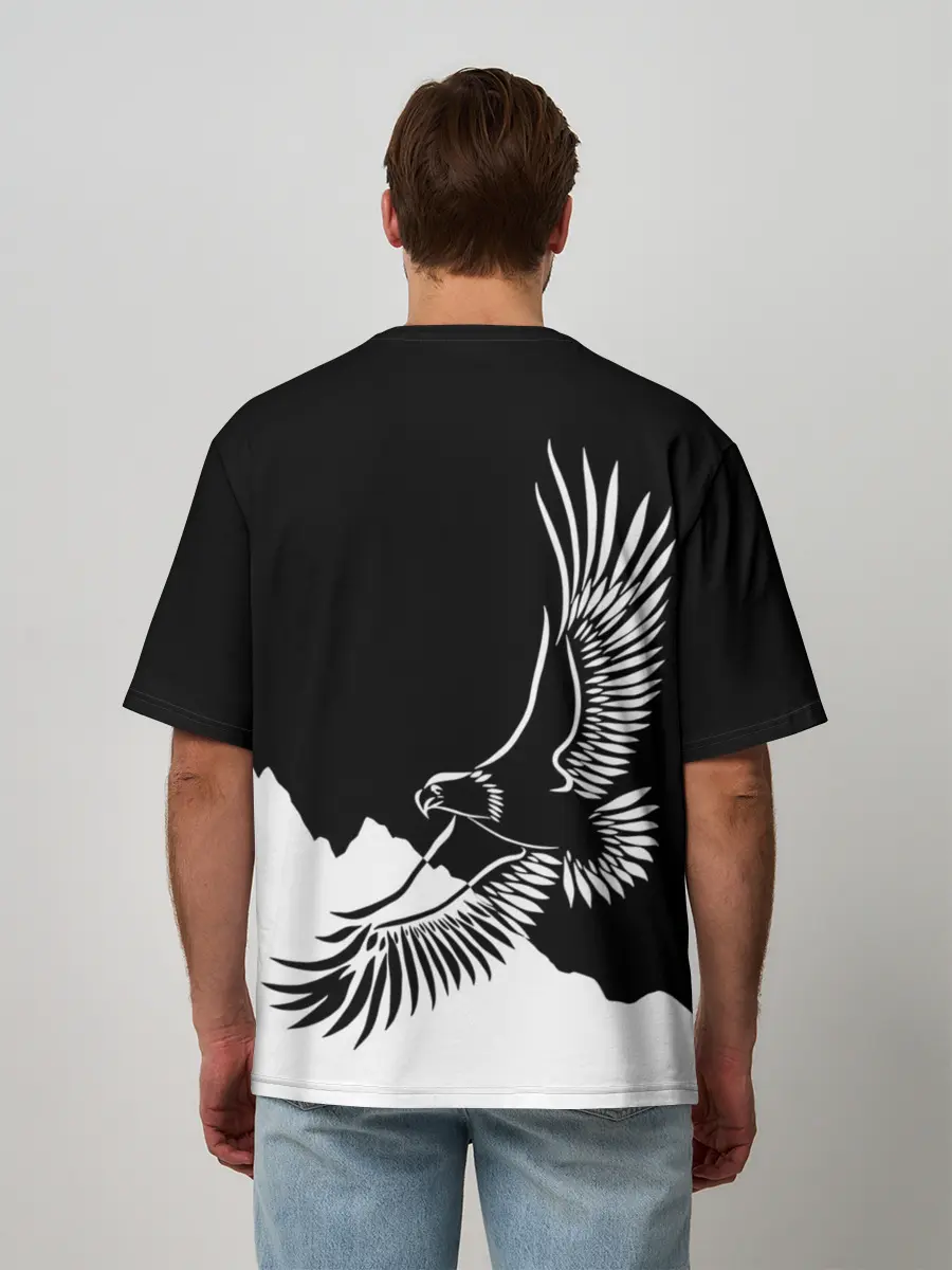 Мужская футболка оверсайз / Узбекистан