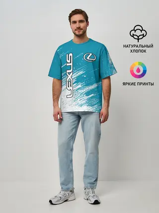 Мужская футболка оверсайз / Лексус / Lexus