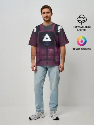 Мужская футболка оверсайз / Squid squad Minecraft