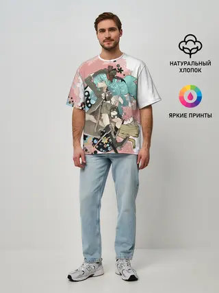 Мужская футболка оверсайз / Мику Хацунэ