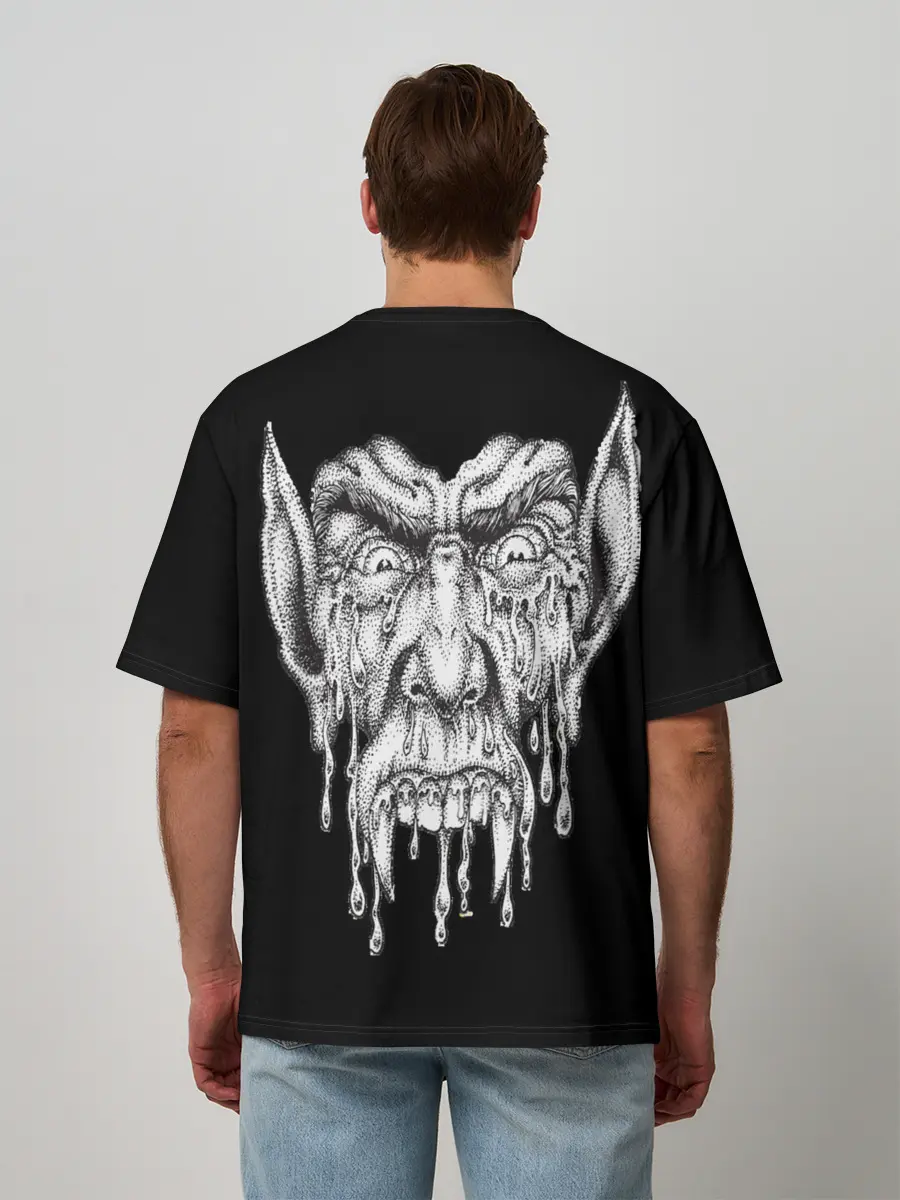 Мужская футболка оверсайз / Кровожадный вампир