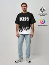 Мужская футболка оверсайз / Kiss