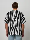 Мужская футболка оверсайз / Zebra