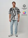 Мужская футболка оверсайз / Zebra
