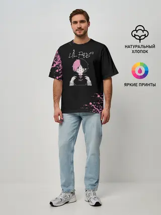 Мужская футболка оверсайз / Лил Пип