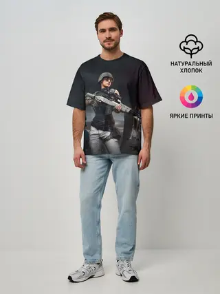 Мужская футболка оверсайз / PUBG