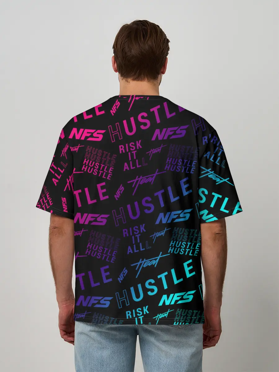 Мужская футболка оверсайз / NFS - HEAT